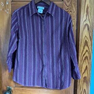 Columbia Plum Cotton Shirt Large